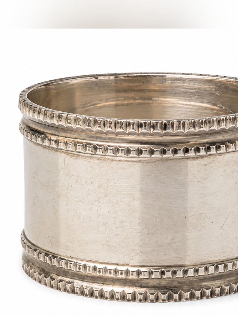 Vintage Silver Plate Beaded Napkin Rings Set of 5 Elegant Table Decor